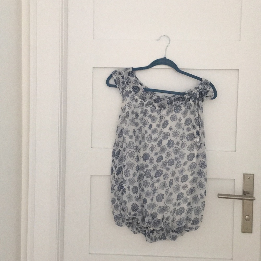 Silk summer sleeveless top